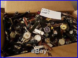 Huge Watch Lot 21 LB Over 370PCS Wrist Watches For Parts, Repair, Resell LOT#3