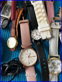 Huge Watch Lot 70+ pcs Parts Repair Not Working Vintage To Modern