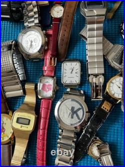 Huge Watch Lot 70+ pcs Parts Repair Not Working Vintage To Modern