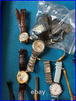 Huge Watch Lot 70+ pcs Parts Repair Not Working Vintage To Modern