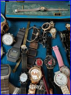 Huge Watch Lot 70+ pcs Parts Repair Not Working Vintage To Modern