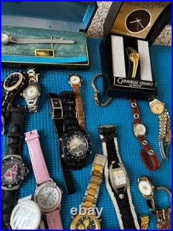 Huge Watch Lot 70+ pcs Parts Repair Not Working Vintage To Modern