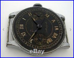 Hy Moser Black Angelus 210 Chronograph Parts/Repair 1940s
