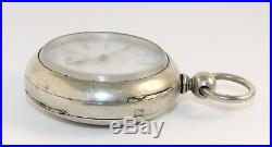 ILLINOIS 18 SIZE KEYWIND POCKET WATCH PARTS or REPAIR! KD213
