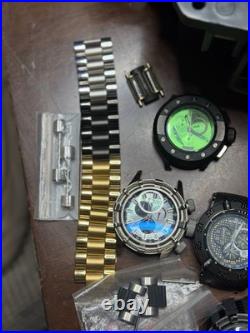 Invicta Men's Watch Parts Bands Lot For Repair