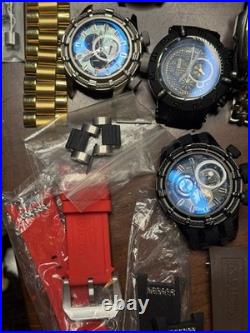 Invicta Men's Watch Parts Bands Lot For Repair