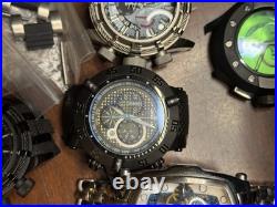 Invicta Men's Watch Parts Bands Lot For Repair