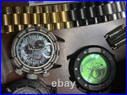 Invicta Men's Watch Parts Bands Lot For Repair