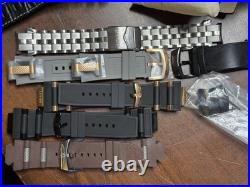 Invicta Men's Watch Parts Bands Lot For Repair