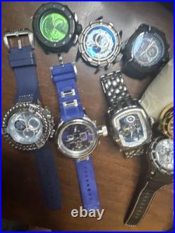 Invicta Men's Watch Parts Bands Lot For Repair