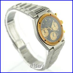 Iwc 2401959 Black+gold Dial/bezel Chrono Stainless Steel Watch For Parts/repairs