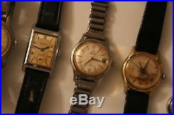 JOB LOT Vintage ROAMER Watches or Case Parts For Repairs