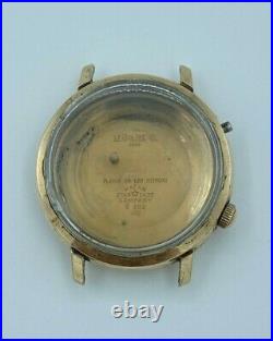 Jaeger Lecoultre Memovox Alarm Men Gold Watch Case C. E860 38 MM To Repair Parts