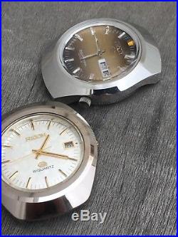 Job Lot Of 1970s JDM Vintage Seiko And Ricoh Quartz Mens Watches. Parts/repair