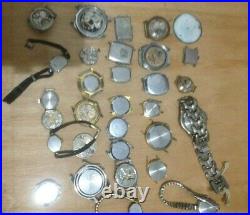 Job Lot Vintage Watches and Watch Parts. Spares Repair
