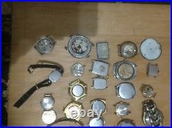 Job Lot Vintage Watches and Watch Parts. Spares Repair