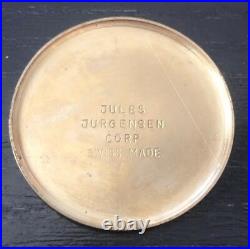 Jules Jurgensen Jurgetron Watch Back Parts Repair Restore Snap Gold Plated Base
