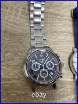 Junk Lot Watches MONDAINE SEIKO Chronograph SWATCH TIMEX ×2 Repair Parts