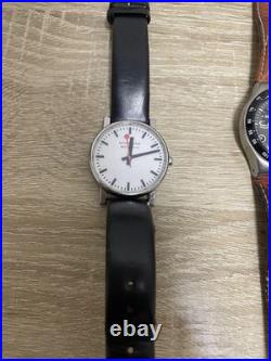 Junk Lot Watches MONDAINE SEIKO Chronograph SWATCH TIMEX ×2 Repair Parts
