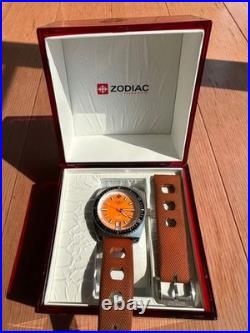 Junk Zodiac Sea Dragon ZO2202 Orange Dial Watch for Parts/Repair with Box