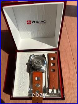 Junk Zodiac Sea Dragon ZO2202 Orange Dial Watch for Parts/Repair with Box
