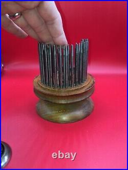LA2 Antique Watch Repair Staking Tool Set Long Punches Glass Dome Ca. 1900s