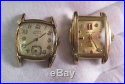 Lot Of 10 Gold Filled Wristwatches Fancy Lugs Parts Or Repair