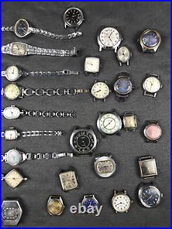 LOT OF 38 USSR Vintage Wrist Mechanical Watch Zaria, Luch Repair/Parts? 10