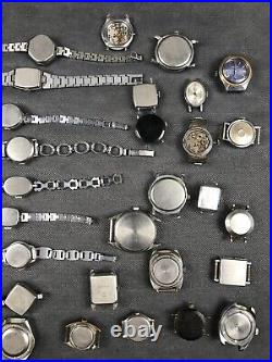 LOT OF 38 USSR Vintage Wrist Mechanical Watch Zaria, Luch Repair/Parts? 10