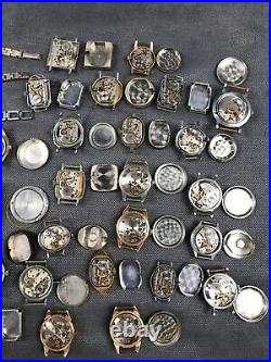LOT OF 40 USSR Vintage Wrist Mechanical Watch Zaria, Slava, Luch Repair/Parts? 8