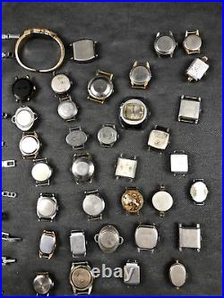 LOT OF 47 USSR Vintage Wrist Mechanical Watch Zaria, Slava, Luch Repair/Parts? 13