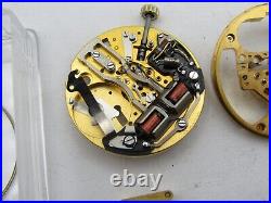 LOT OF BULOVA 214 & 2182 WATCH MOVEMENT PARTS FOR REPAIR ONLY P&R w30
