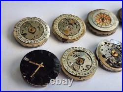 LOT Vintage Oris Watch Movement Repair Parts Spares Watchmaker automatic 645 648