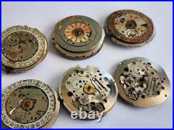 LOT Vintage Oris Watch Movement Repair Parts Spares Watchmaker automatic 645 648