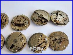 LOT Vintage Oris Watch Movement Repair Parts Spares Watchmaker automatic 645 648