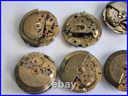 LOT Vintage Oris Watch Movement Repair Parts Spares Watchmaker automatic 645 648