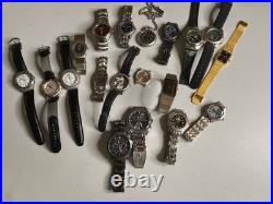 LOT Wristwatch Men's AS IS Need Battery Need Repair For Parts