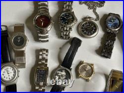 LOT Wristwatch Men's AS IS Need Battery Need Repair For Parts