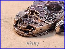 Ladies 14K Gold Cased Art Deco Swiss Watch With Wire Lugs For Parts/Repairs