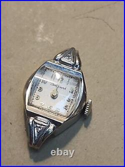 Ladies 14K White Gold Cased Boulevard Watch For Parts/Repairs 3.6 Grams