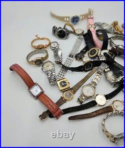 Large Lot Of Ladies Watches FOR PARTS / REPAIR