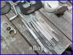 Large Lot Of Vintage Ussr Watchmaker Tools Watch Repair Tool Parts