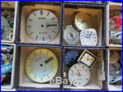 Large Lot Quartz Watch Movement Watchmaker Parts Repair, Steampunk