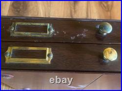 Large Lot Swartchild 2 Drawer Metal Cabinet Swiss Materials Watch Parts Repair