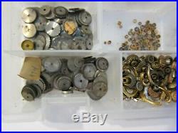 Large Lot Vintage Pocket Watch Parts Watchmaker parts repair