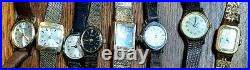 Large Lot of 71 Vintage Analog Timex Men's Women's Watches for Parts or Repair