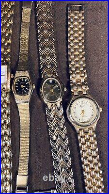 Large lot of women's wrist watches Nobila Jules Jurgensen parts repair 12 pcs