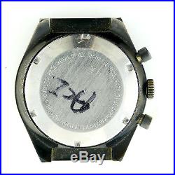 Le Jour 14.26 Incabloc Pvd Coated Metal Black Dial As Is For Parts Or Repairs