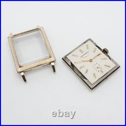Longines 10K Yellow Gold Filled Cal 370 Tank Manual Watch 25 x 41mm Parts Repair
