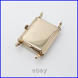 Longines 10K Yellow Gold Filled Cal 370 Tank Manual Watch 25 x 41mm Parts Repair